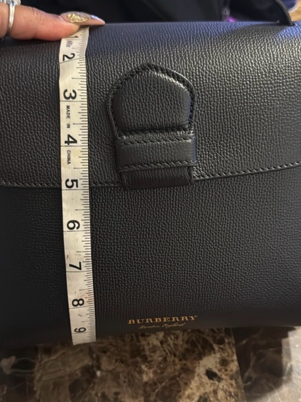 Burberry Black Top-Handle Shoulder Bag - Picture 2 of 10